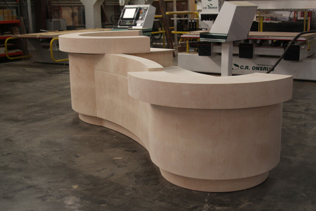 Curved desks